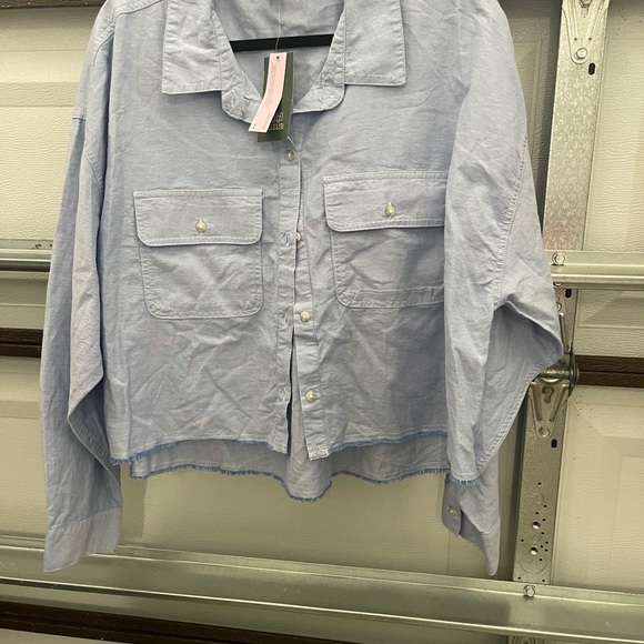 Tops - Light Blue Button-Up Shirt